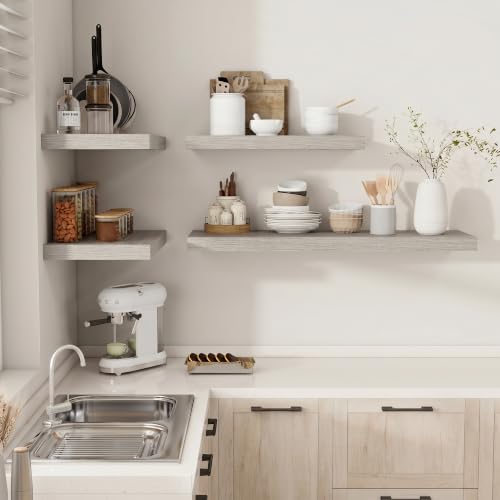 Deep Floating Shelves for Wall 16x12” Set of 2 (2 Count)