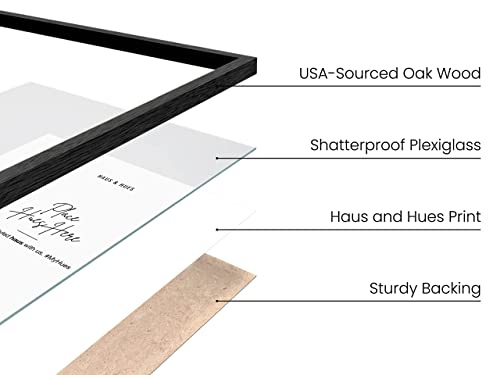 Black Oak Wood 11x14 Picture Frame