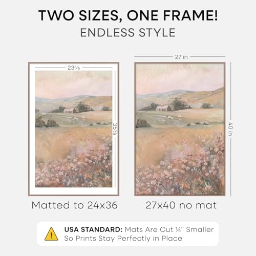 27x40 Mocha Poster Frame