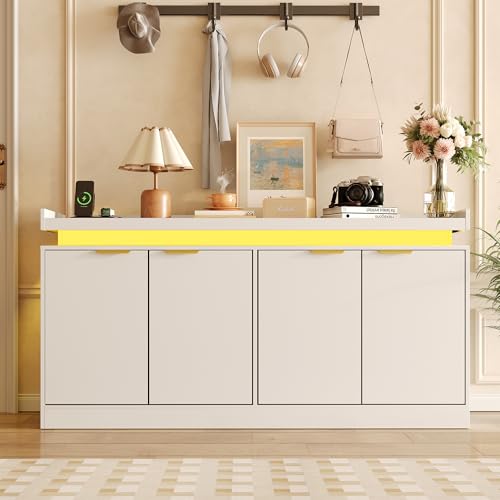 LED Sideboard Buffet Cabinet with Storage
