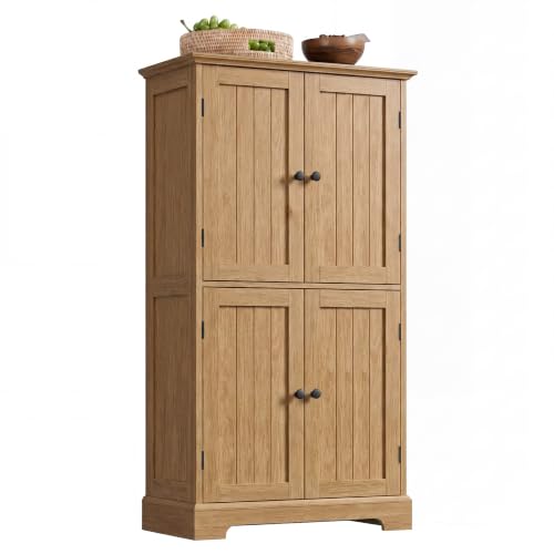 Bathroom Floor Cabinet with Adjustable Shelves