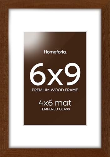 6x9 Brown Oak Picture Frame