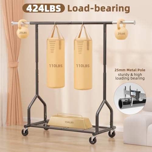 Heavy Duty Clothes Rack Load 424 LBS