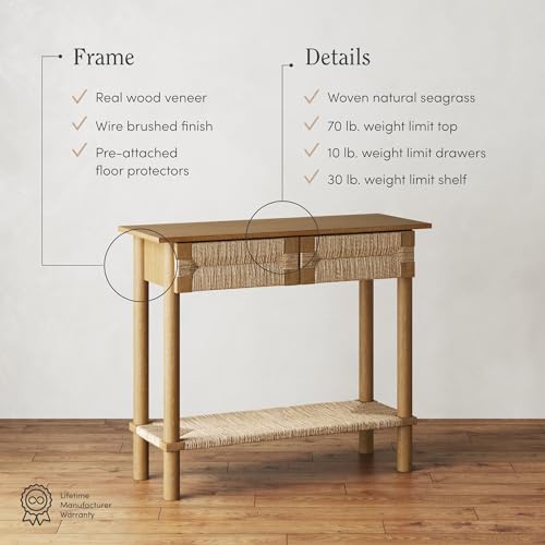 Beacon Wooden Sofa Console Table with Drawers