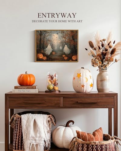 Vintage Halloween Ghost Wall Art