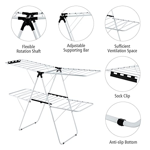 Foldable Clothes Drying Rack