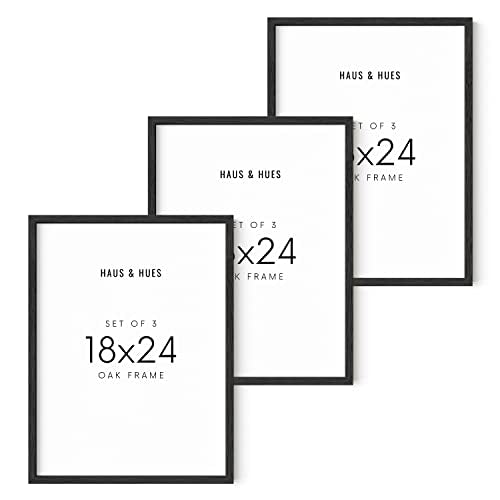 18x24 Black Oak Frame Set of 3 (3 Count)