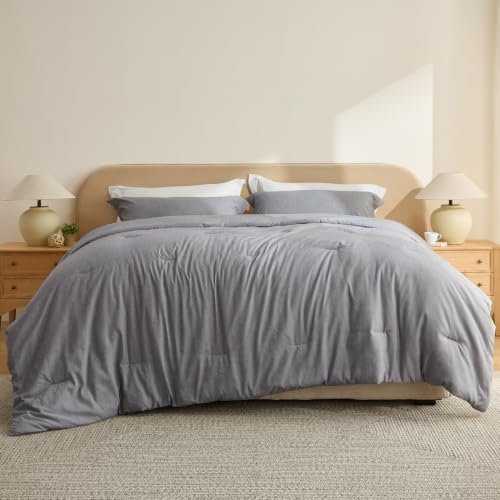 Grey Oversized King Comforter Set