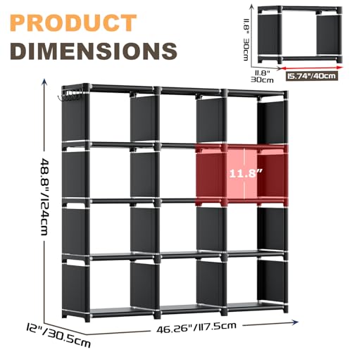 Book Shelf 12 Cube Storage Organizer