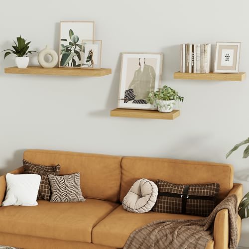 Floating Shelves for Wall Mounted 16 inch Set of 2 (2 Count)