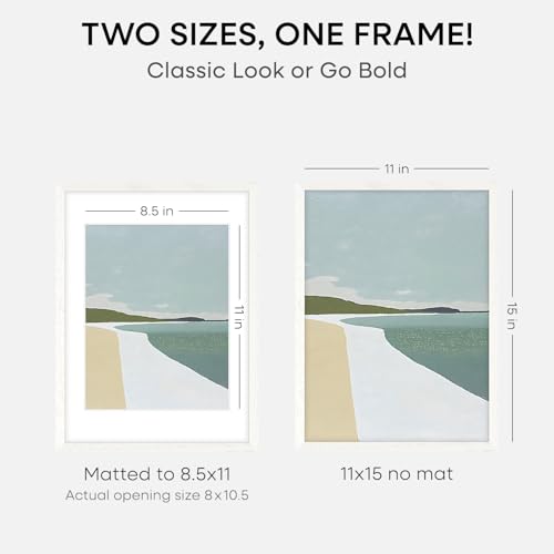 11x15 White Oak Picture Frame (2 Count)