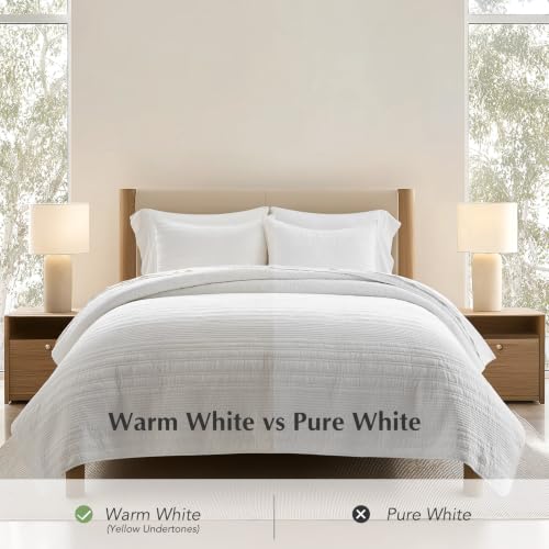 HOME 100% Cotton Modern Lines Quilt Set Queen Size