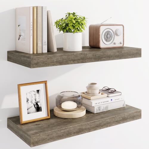 24" Floating Shelves for Wall (2 Count)