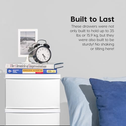 4 Drawer Slim Narrow Storage Organizer
