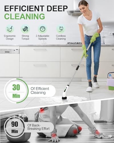 Cordless Electric Spin Scrubber
