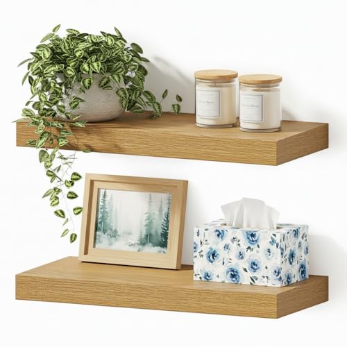 Floating Shelves for Wall Mounted 16 inch Set of 2 (2 Count)