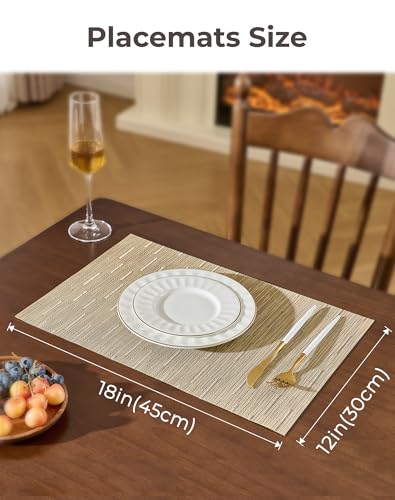Light Brown Placemats Set of 12 (12 Count)