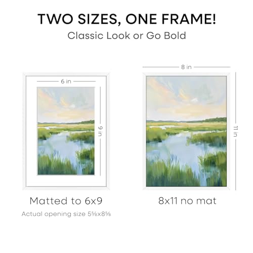 8x11 White Picture Frame