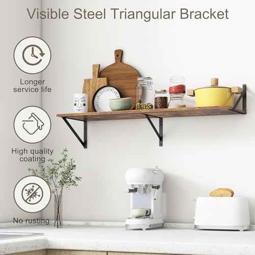 36"W x 12"D Floating Shelves (2 Count)