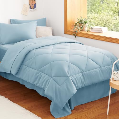 Twin XL Comforter Set Light Blue