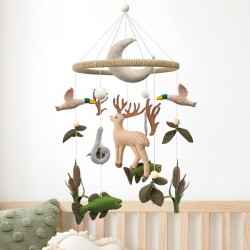 Hunting Baby Crib Mobile Deer Baby Mobile for Boys and Girls