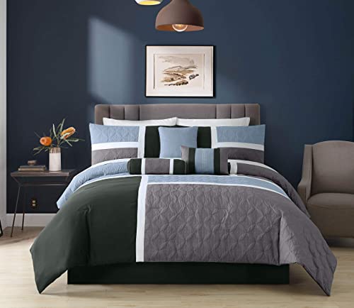 Upland 7 Piece Quilted Patchwork Comforter Set