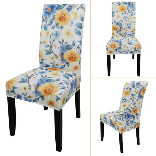 Pattern Chair Covers for Dining Room Set of 6