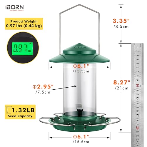 Bird feeders for Outdoors Metal Chew Resistant