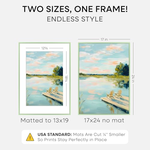 17x24 Green Picture Frame