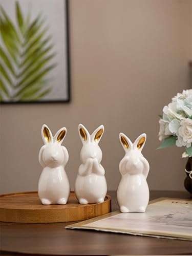Easter Rabbit Figurine Cute Rabbit Three Donts