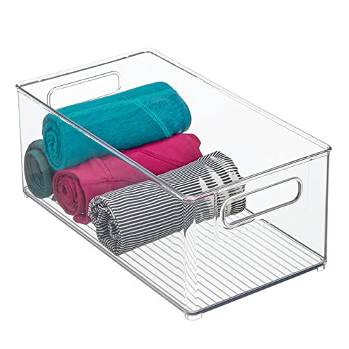 Deep Plastic Storage Organizer Container Bin (4 Count)