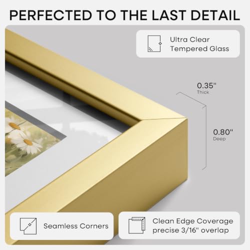 13.5x40 Gold Picture Frame (3 Count)