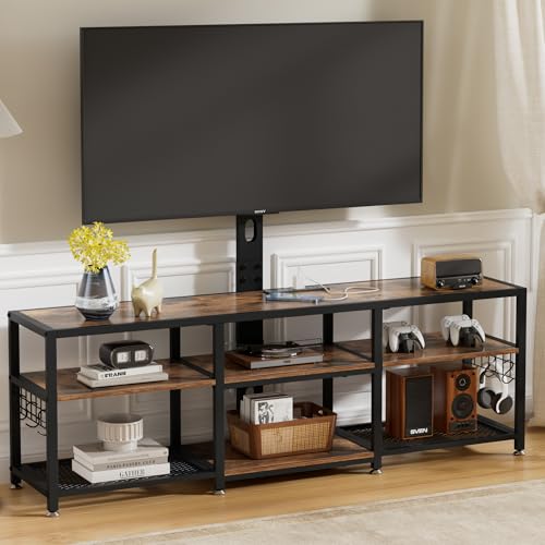 TV Stand with Mount and Power Outlets