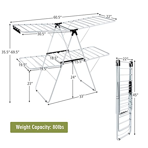 Foldable Clothes Drying Rack