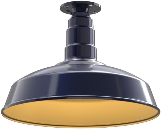 Steel Lighting Co. Carson Barn Light | Ceiling Mounted Pendant | 16 inch Dome |
