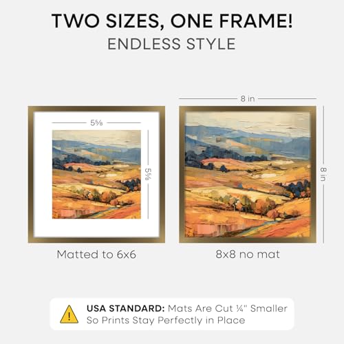 8x8 Bronze Picture Frame (3 Count)