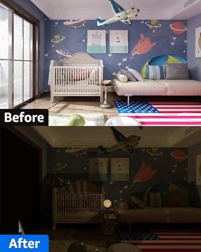 Blackout Curtains Portable 24”x48” No Drill Black Out Window Cover