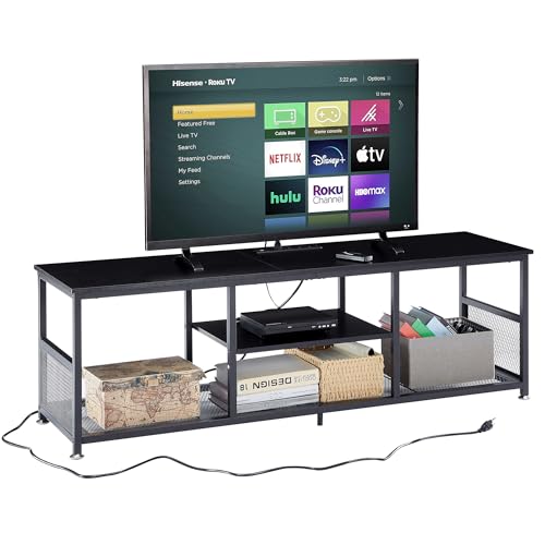 TV Stand with Power Outlets for Televisions up to 65Inch