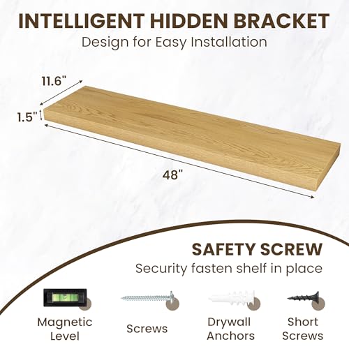 48 Inch Floating Shelves for Wall Set of 1