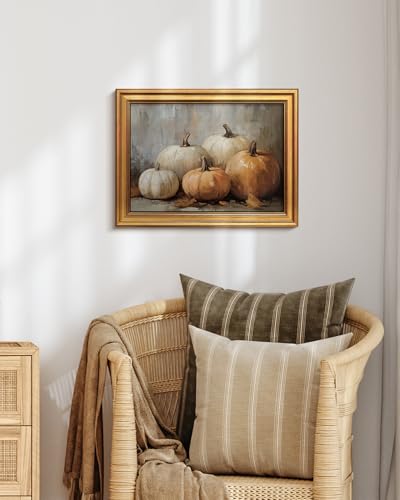 Vintage Gold Framed Wall Art for Living Room (5 Count)