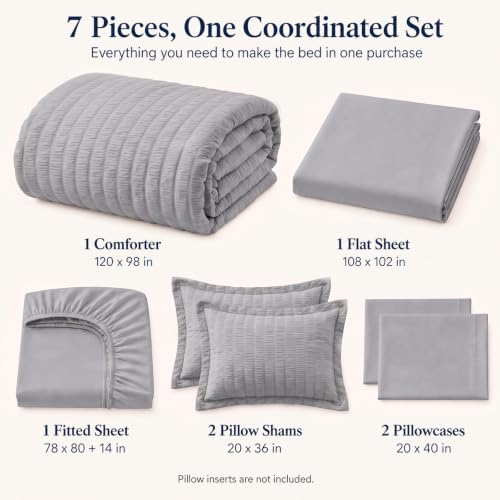 Oversized King Comforter Set 120x98 in