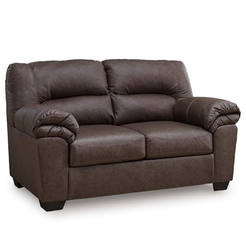 Faux Leather Loveseat Sofa Couch
