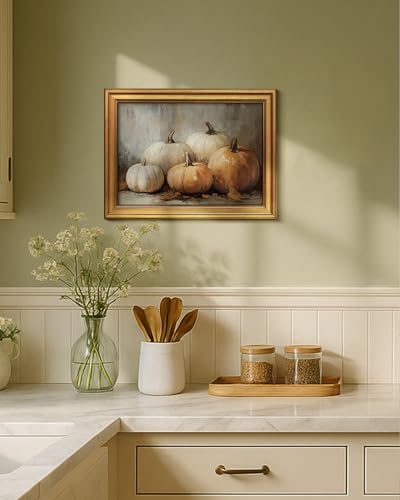 Vintage Gold Framed Wall Art for Living Room (5 Count)