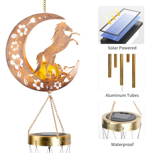 Moon Horse Wind Chime Decorative Gift