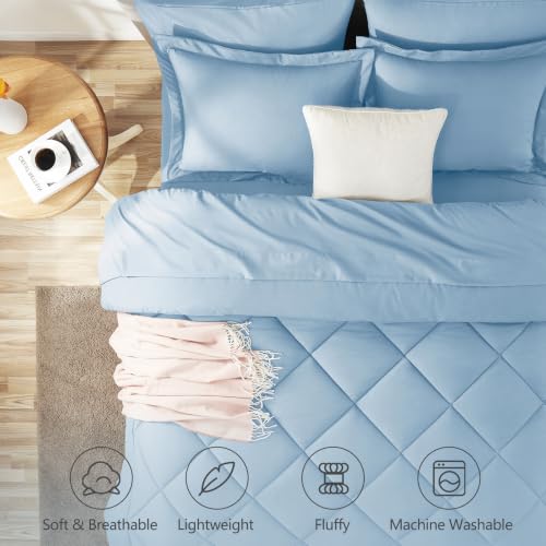 King Size Comforter Set Baby Blue