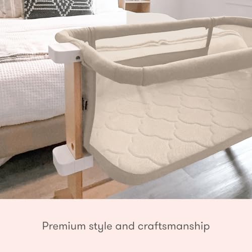 Bassinet & Bedside Sleeper with Mattress & Sheet