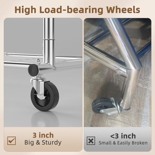 Heavy Duty Clothes Rack Load 556 LBS