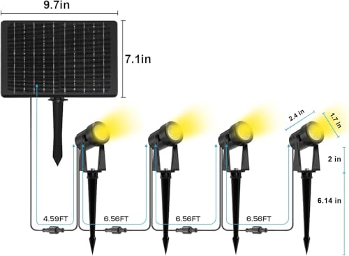 Solar Landscape Spotlights (8 Count)