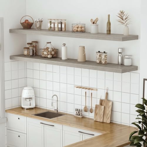 Deep Floating Shelves 60x12” Set of 1