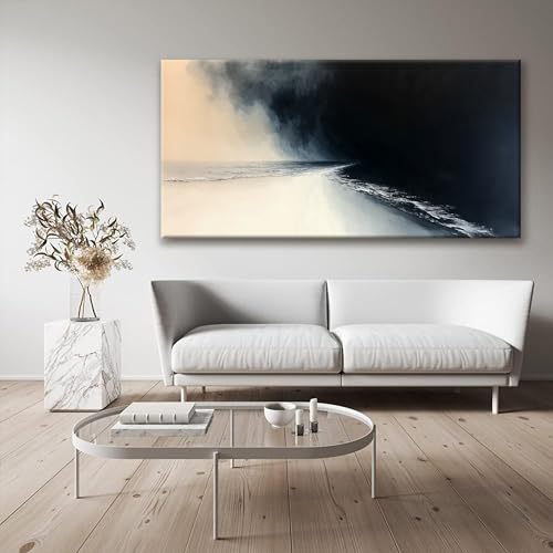 Large Abstract Wall Art For Living Room Modern Canvas Art Wall Decor 29 X 58 Inches Black And White Wall Art Painting Print Abstract Wall Decor Picture For Bedroom Office Hotel Artwork